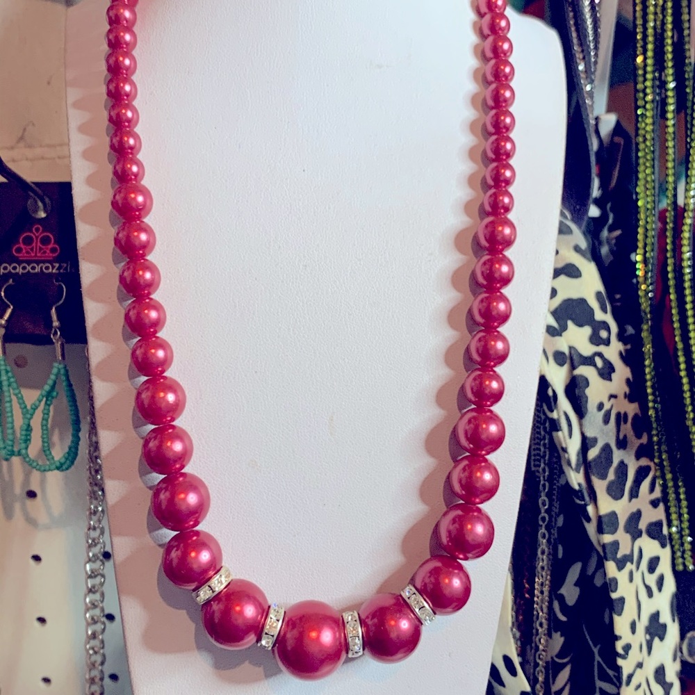 Red Pearl Necklace